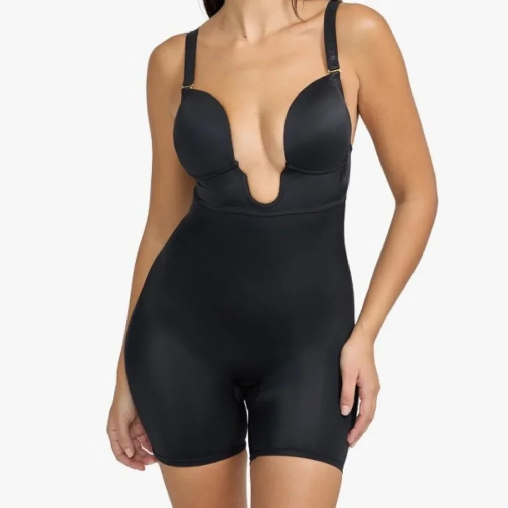 BCBGMAXAZRIA Plunge Push Up Shaping Convertible Bodysuit